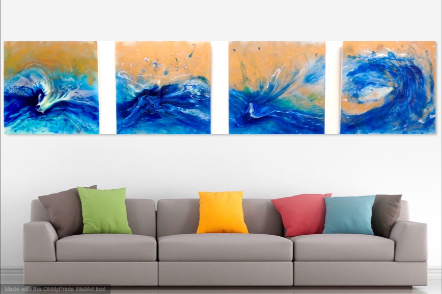 900x600 Ocean Spirits - Resin Painting