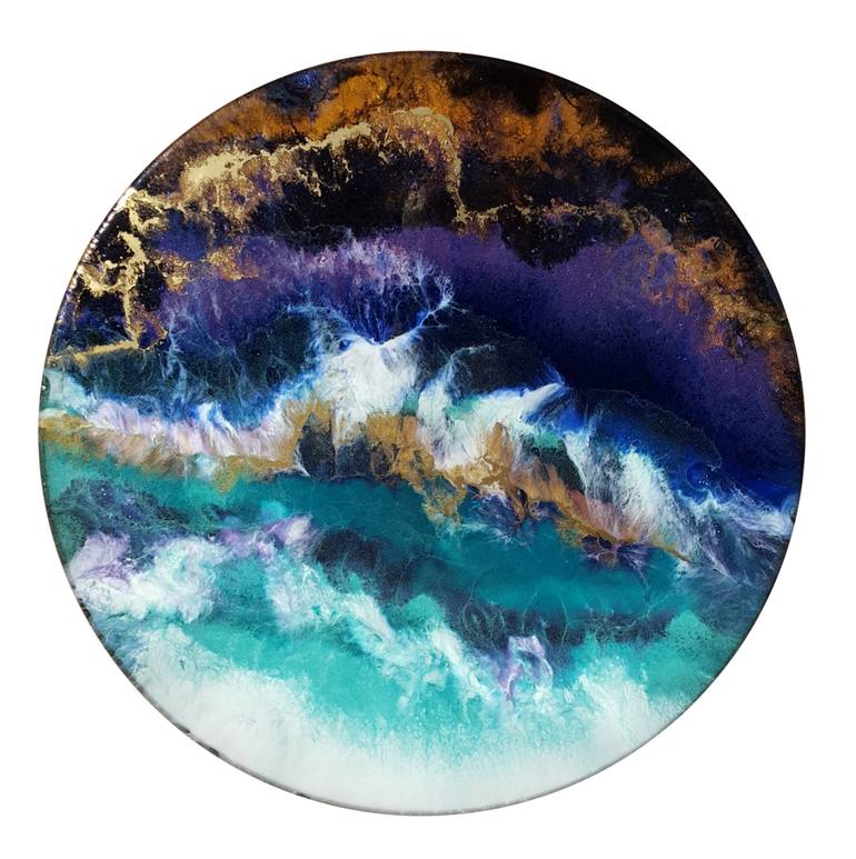 770x773 Saatchi Art Wind Melody - Resin Painting