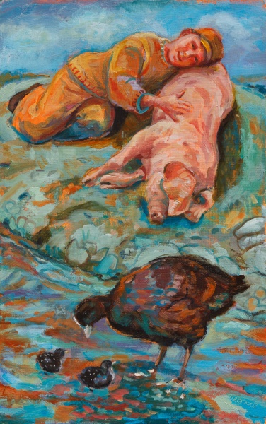 376x600 Paintings Zoe Cameron - Respect Painting