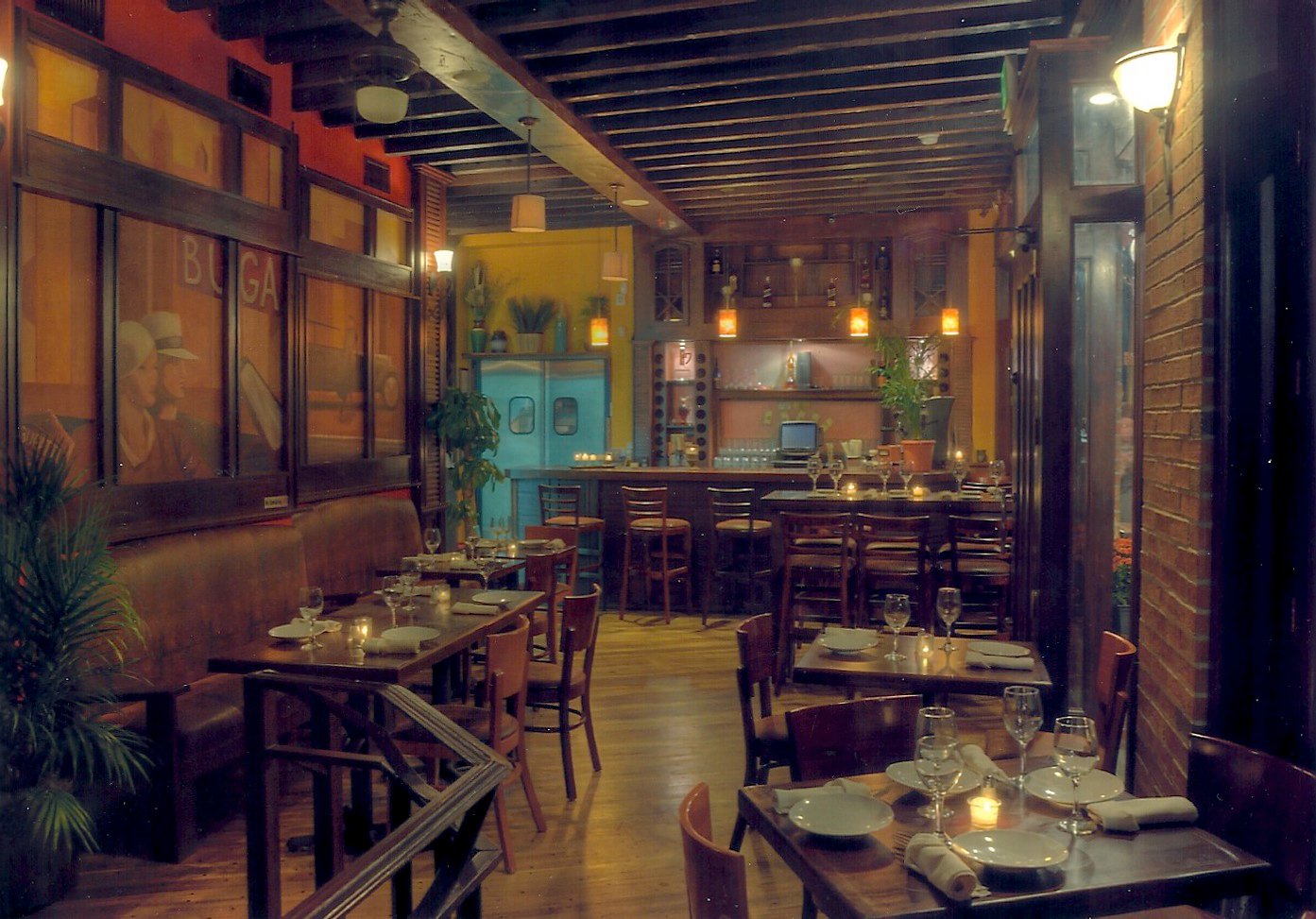 1393x973 Restaurant Mural Painting Dezignation - Restaurant Painting