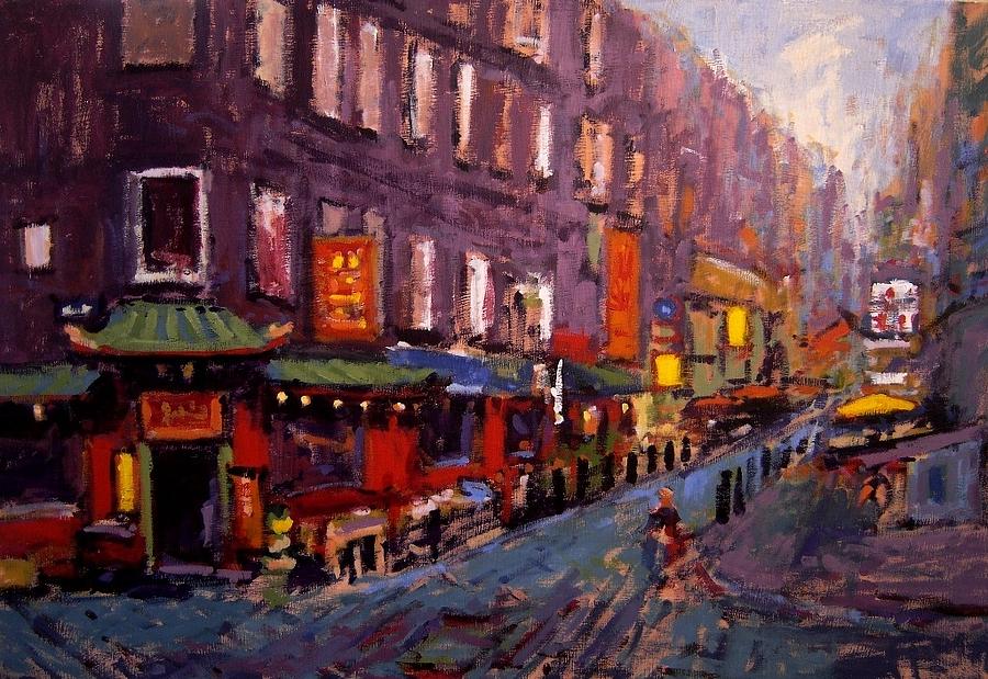 900x619 Tong Ah Restaurant Painting By R W Goetting - Restaurant Painting