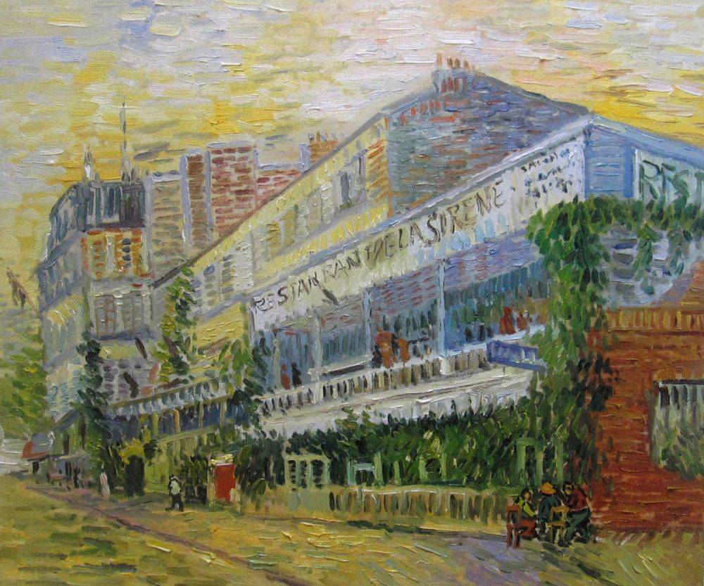 1000x833 Vincent Van Gogh, The Restaurant De La Sirene - Restaurant Painting