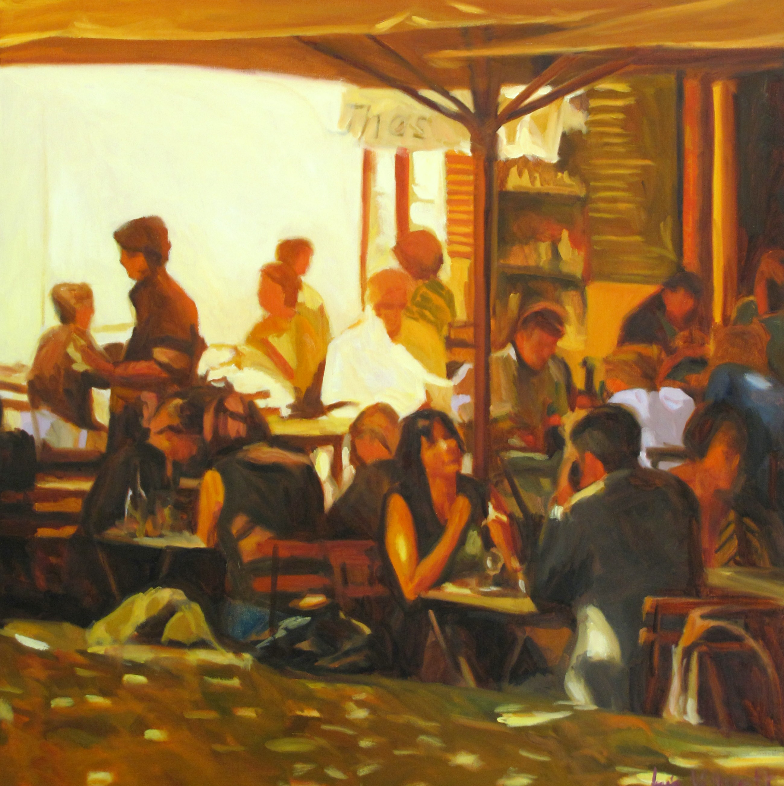 2600x2608 Restaurant Painting Painting Inoils - Restaurant Painting