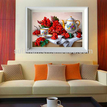 350x350 Home Decor Restaurant Wall Art Diy Still Life Diamond Painting - Restaurant Wall Painting