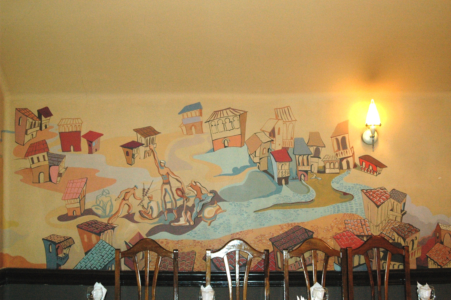 1500x997 Restaurant Wall Painting - Restaurant Wall Painting