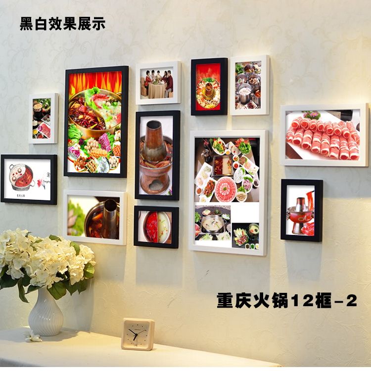 750x750 Sichuan Chongqing Hot Pot Restaurants Combination Photo Wall - Restaurant Wall Painting