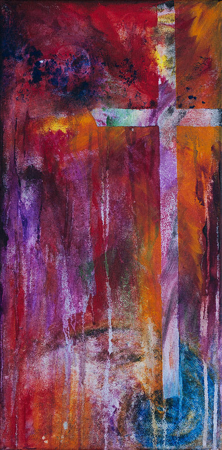 445x900 Resurrection Life Painting By Jill Wyckoff - Resurrection Abstract Painting