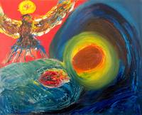 200x162 Stunning Pentecost Artwork For Sale On Fine Art Prints - Resurrection Abstract Painting