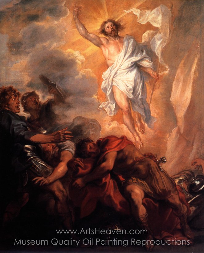 662x820 Reproduction Painting Sir Anthony Van Dyck The Resurrection - Resurrection Of Christ Painting