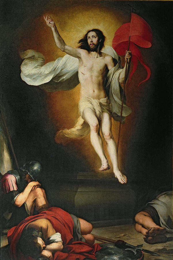 601x900 The Resurrection Of Christ Painting By Bartolome Esteban Murillo - Resurrection Of Christ Painting