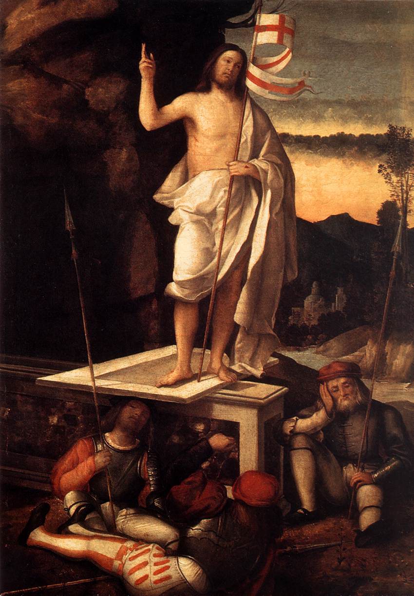 850x1222 Filemarco Basaiti - Resurrection Of Christ Painting