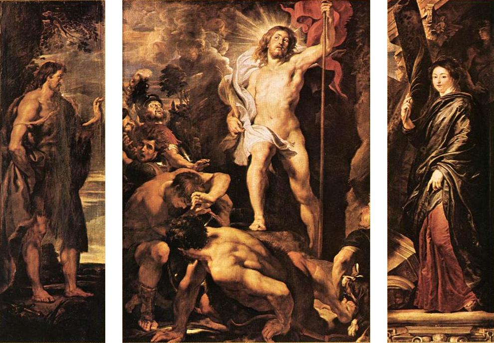 990x688 Resurrection (Rubens, Antwerp) - Resurrection Of Jesus Christ Painting