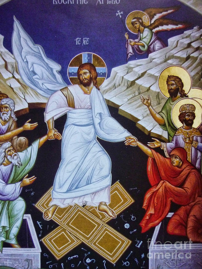 675x900 Resurrection Of Jesus Christ Icon Painting By Ryszard Sleczka - Resurrection Of Jesus Christ Painting