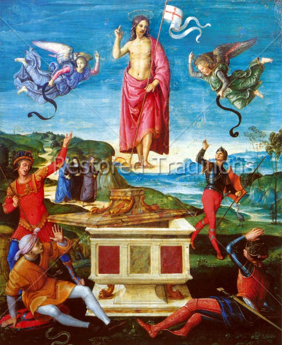 900x1104 High Res Art Image Resurrection Of Jesus Christ By Artist Raphael - Resurrection Of Jesus Christ Painting