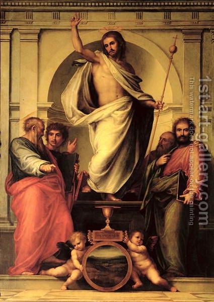 425x600 Resurrection Of Christ Fra Bartolommeo Della Porta Reproduction - Resurrection Painting