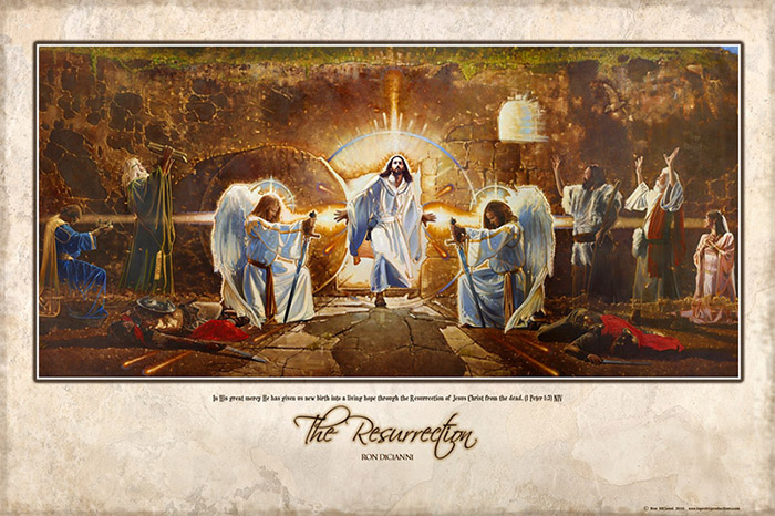 700x466 Ron Dicianni The Resurrection Mural Artwork - Resurrection Painting