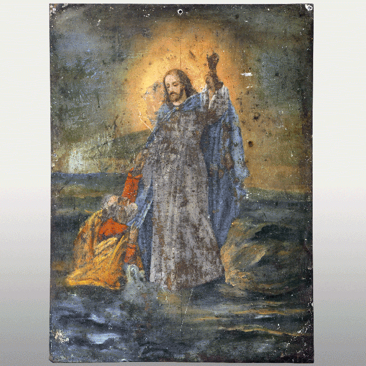 720x720 Mexican Retablo Or Laminas Folk Art Painting - Retablo Painting