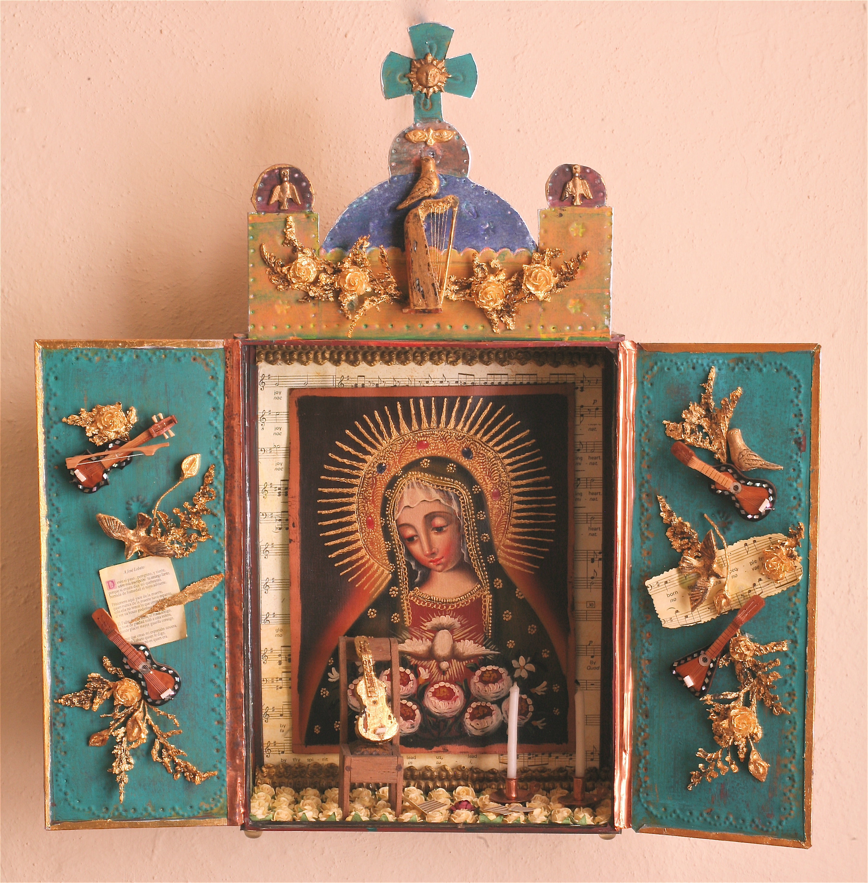 2853x2899 Retablo Of The Patron Saint Of Poets And Musicians Lifelessons - Retablo Painting