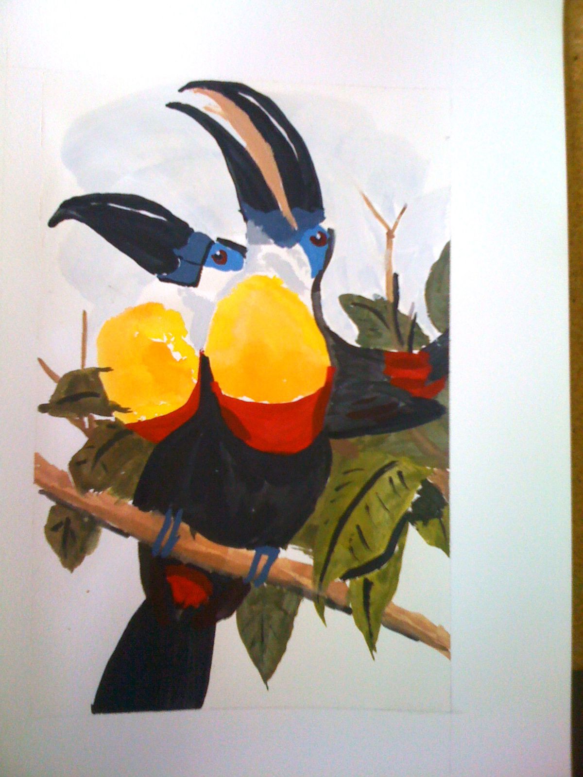 1200x1600 Retinal Painting Of Tucans Tucanes Paintings - Retinal Painting