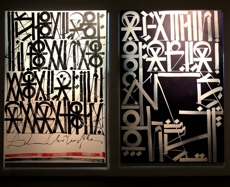 740x604 The Secret Language Of Retna. Graffiti Going Abstract. Brooklyn - Retna Painting