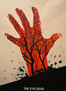 218x300 The Evil Dead Movie Film Retro Art Print Painting Framed Ready - Retro Painting