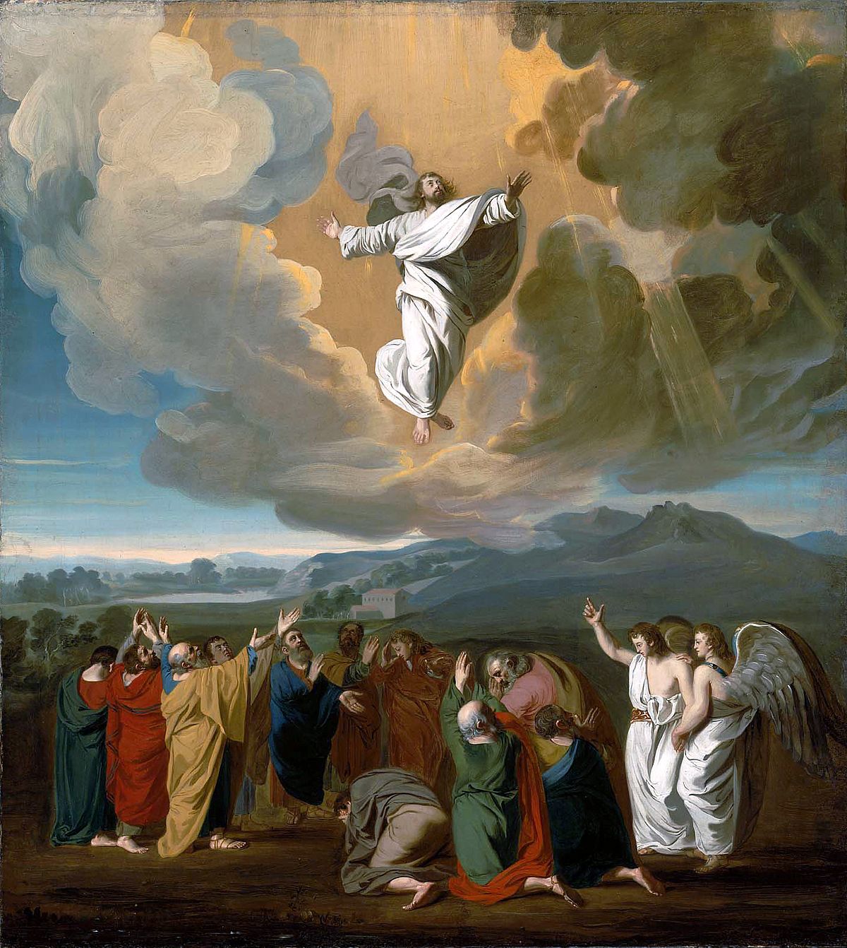 1200x1342 Ascension Of Jesus - Return Of Christ Painting