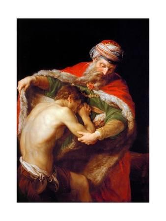 338x450 Return Of The Prodigal Son, 1773 Giclee Print By Pompeo Batoni - Return Of The Prodigal Son Painting
