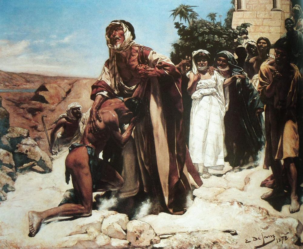 1000x821 Edouard De Jans - Return Of The Prodigal Son Painting