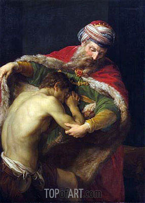 286x400 The Return Of The Prodigal Son Pompeo Batoni Painting - Return Of The Prodigal Son Painting