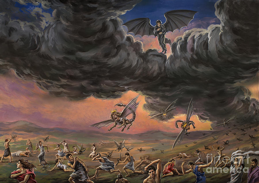 900x638 Revelation 9 Painting By The Decree To Restore Jerusalem - Revelation Painting