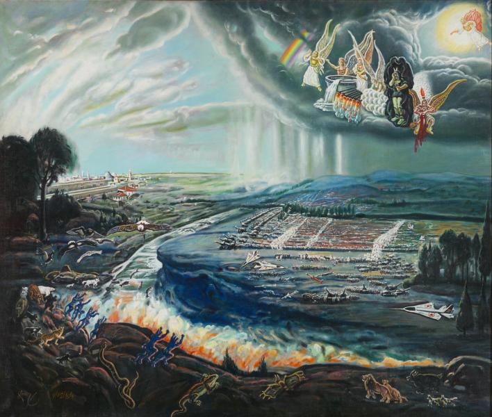 708x600 Vision From Book Of Revelation Smithsonian American Art Museum - Revelation Painting