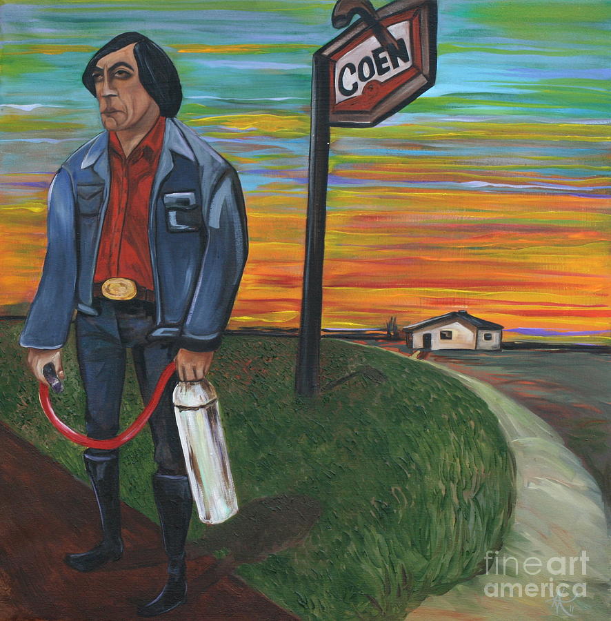 886x900 Man With Revenge Painting By Aimee Vance - Revenge Painting