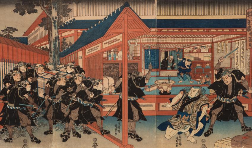 850x500 The Loyal League Images From Japan's Enduring Tale Of Samurai - Revenge Painting