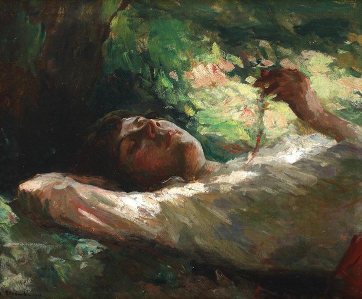 725x600 Reverie, 1919 - Reverie Painting