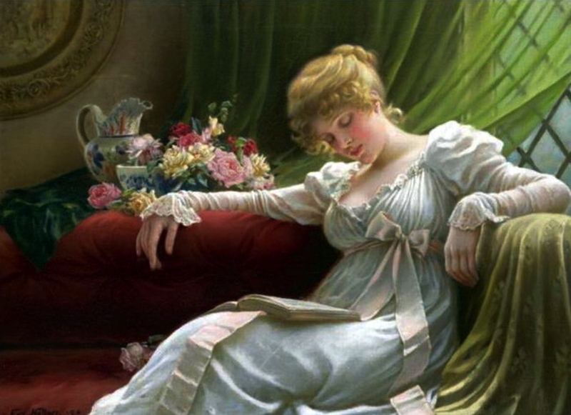 800x581 Reverie Painting Eva Hollyer Oil Paintings - Reverie Painting