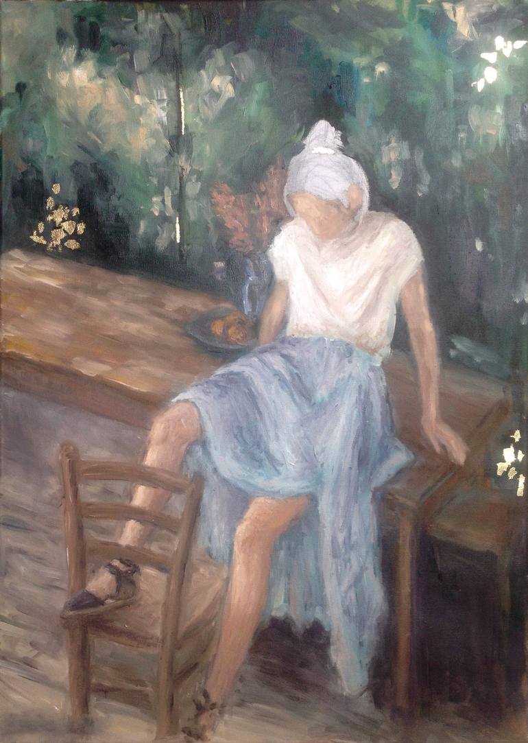 770x1083 Saatchi Art Idleness Reverie Painting By Katarzyna Chlipalska - Reverie Painting