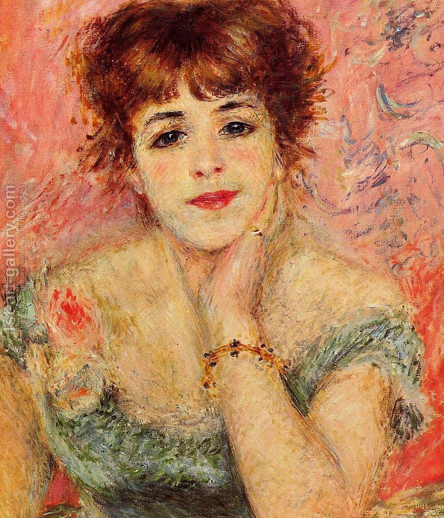 891x1039 Jeanne Samary Aka La Reverie Pierre Auguste Renoir Reproduction - Reverie Painting