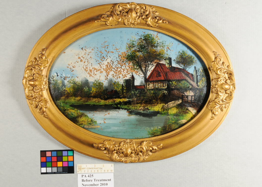 1057x753 Documenting A Reverse Glass Painting Using Reflectance - Reverse Glass Painting