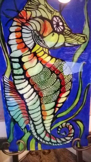 296x527 Sharon L White, Artist (Shanannaagains) Reverse Painting - Reverse Painting On Glass Artists