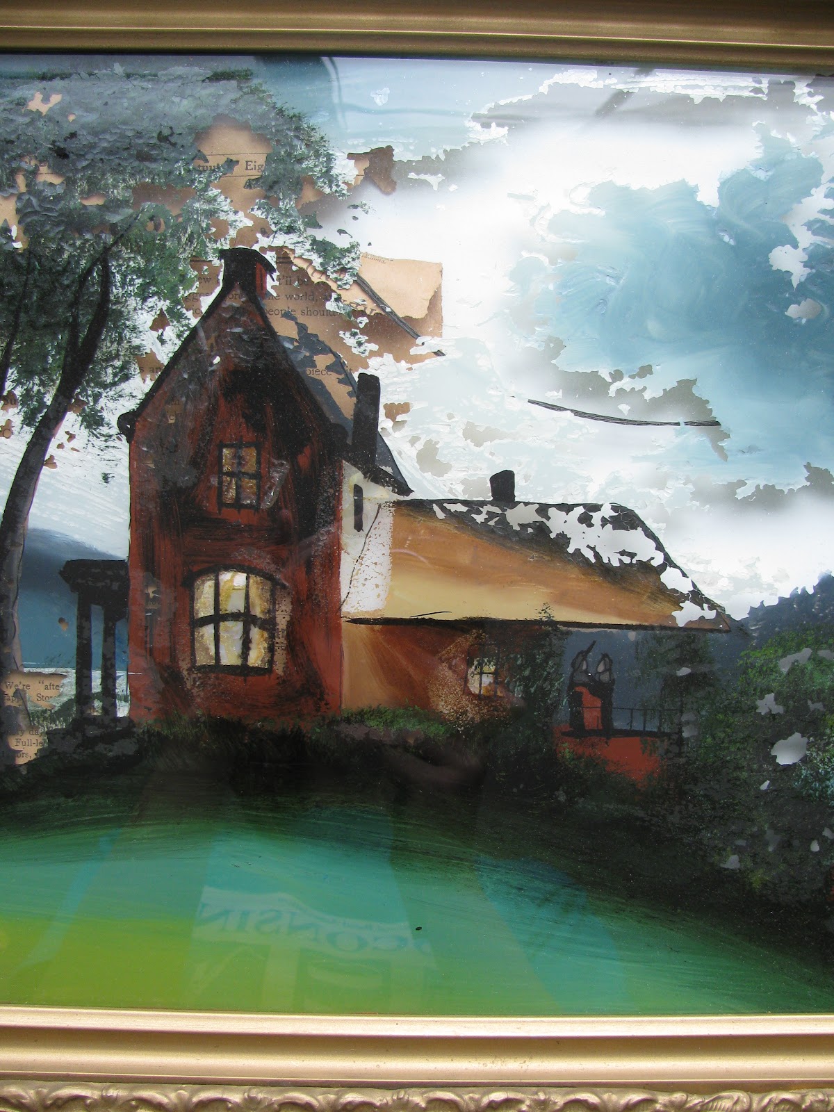 1200x1600 Katelyn Fagan Art Reverse Glass Painting With Mother Of Pearl - Reverse Painting On Glass With Acrylics