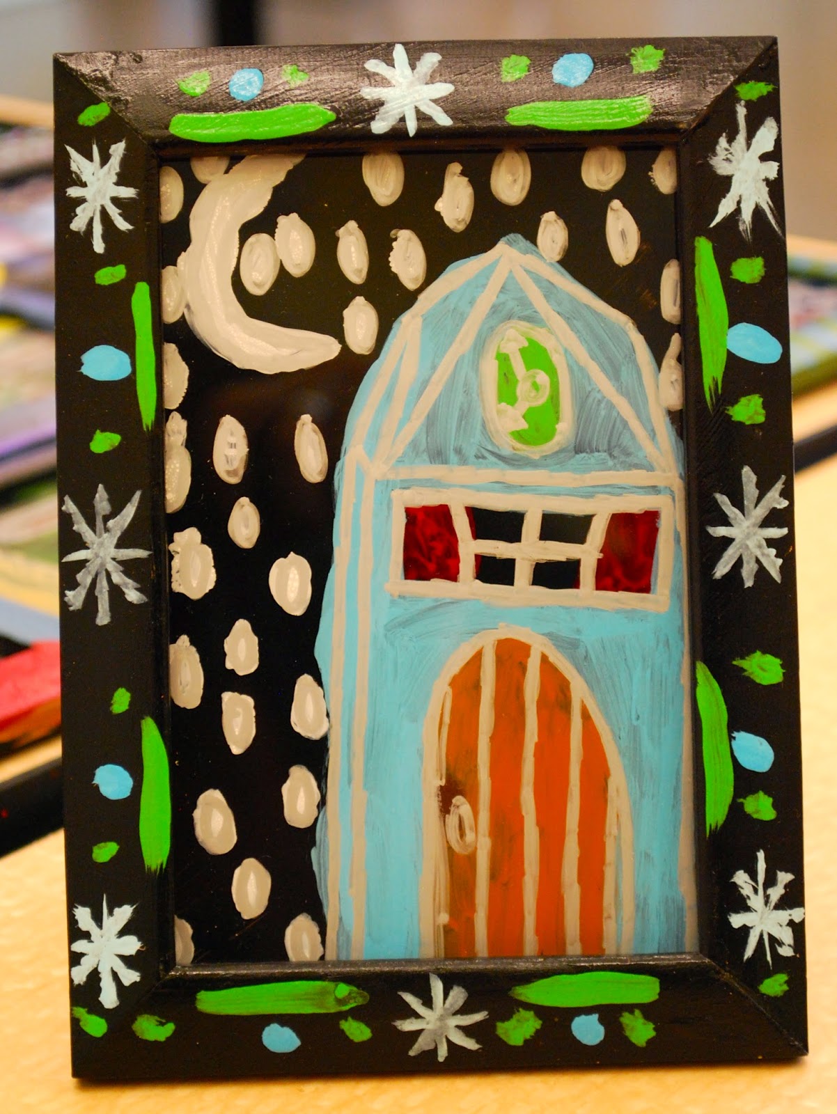 1202x1600 Make It A Wonderful Life Art Club Reverse Painting On Glass - Reverse Painting On Glass With Acrylics