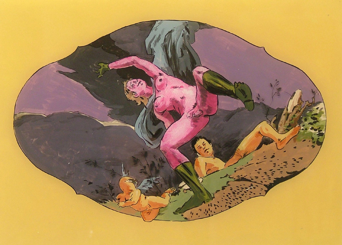 1200x861 Painting - Reverse Painting On Plexiglass