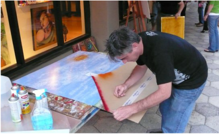 434x266 Travis Smith Visual Artist - Reverse Painting On Plexiglass