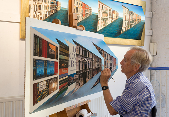 657x455 Check Out The Hypnotizing Amp Head Scratching Reverse Perspective - Reverse Perspective Painting