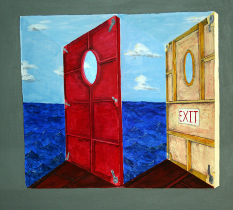 480x432 Doors To Sea', Latest Reverse Perspective - Reverse Perspective Painting