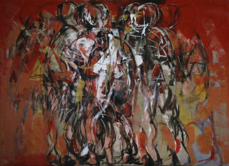 770x558 Saatchi Art The Egyptian Revolution Painting By Gamal Meleka - Revolution Painting