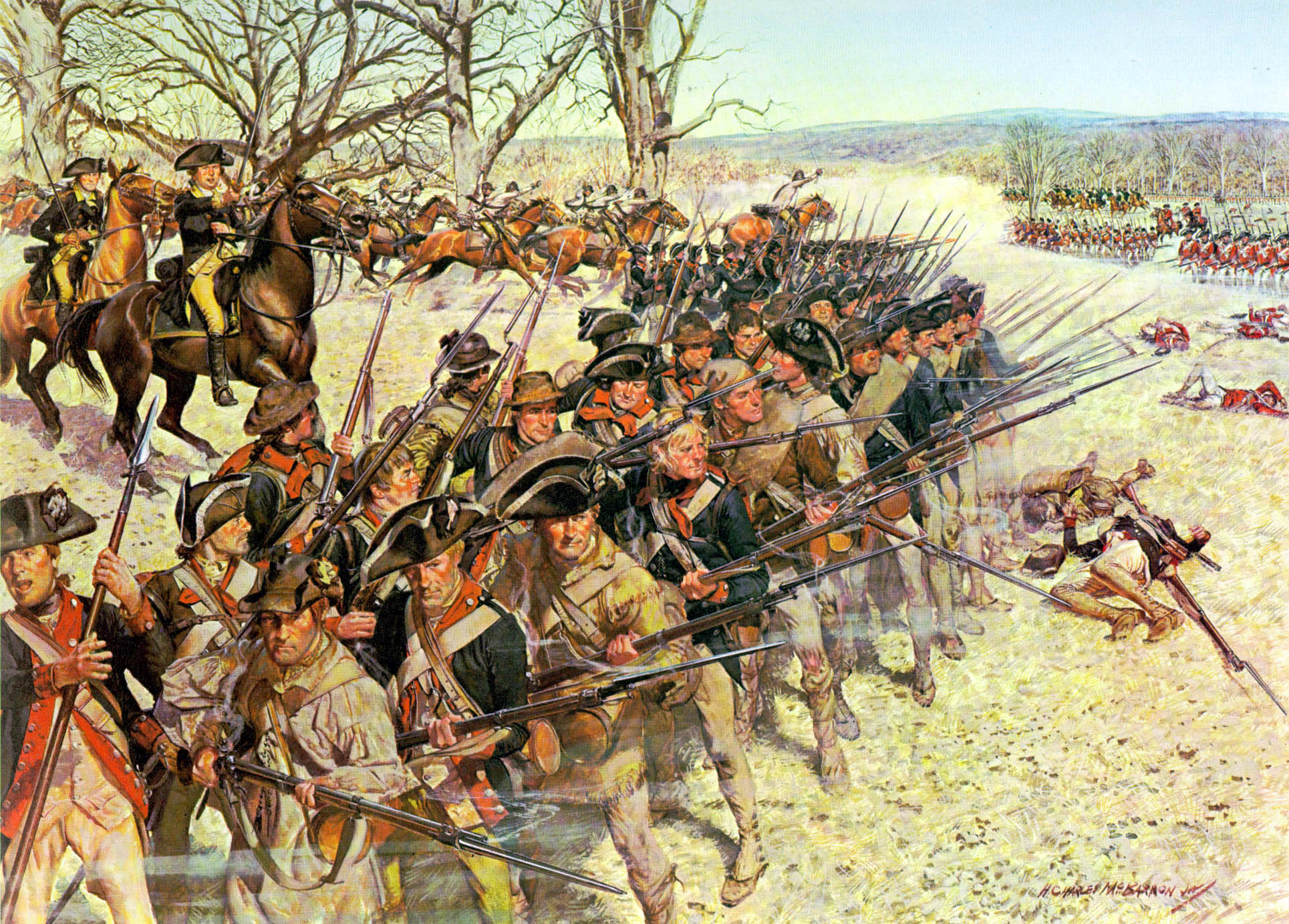 1929x1383 Filebattle Of Guiliford Courthouse 15 March 1781.jpg - Revolutionary War Battle Painting