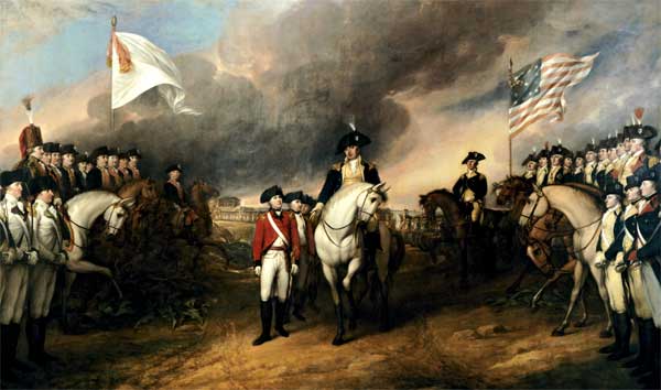 600x354 Cornwallis' Surrender - Revolutionary War Drummer Painting