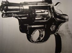 236x176 Gun ~ Andy Warhol Diana's Sketches~ Diana's Bocetos. - Revolver Painting
