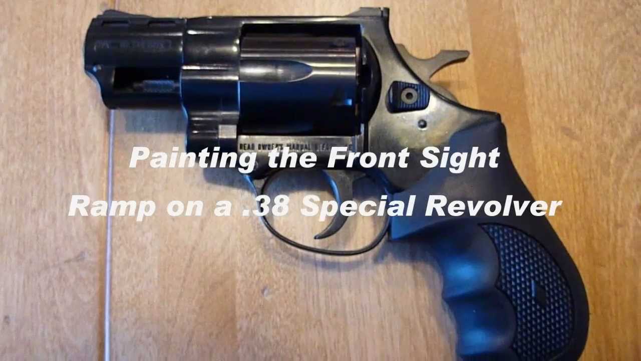1280x720 Painting A Handgun Sight With Nailpolish - Revolver Painting